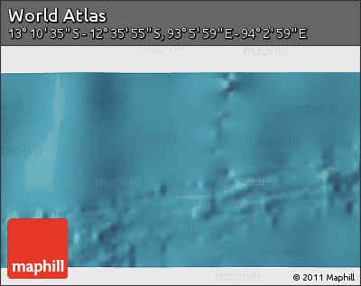 Satellite 3D Map of the Area around 12° 53' 15" S, 93° 34' 29" E