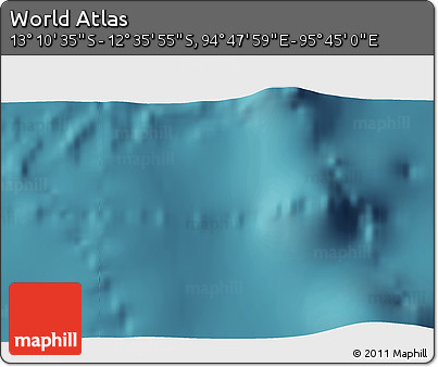 Satellite 3D Map of the Area around 12° 53' 15" S, 95° 16' 30" E