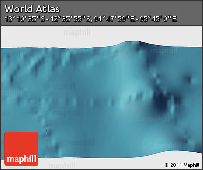Satellite 3D Map of the Area around 12° 53' 15" S, 95° 16' 30" E