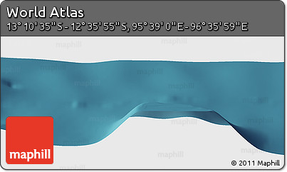 Satellite Panoramic Map of the Area around 12° 53' 15" S, 96° 7' 30" E