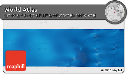 Physical Panoramic Map of the Area around 12° 53' 15" S, 99° 31' 30" E
