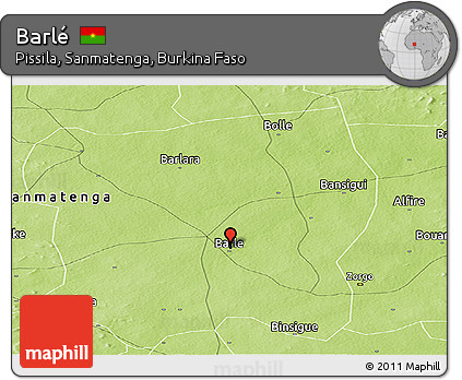 Physical Panoramic Map of Barlé