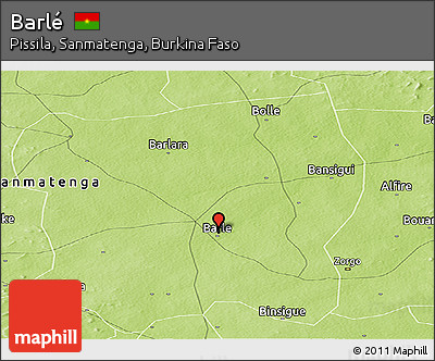 Physical Panoramic Map of Barlé