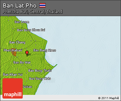 Physical 3D Map of Ban Lat Pho