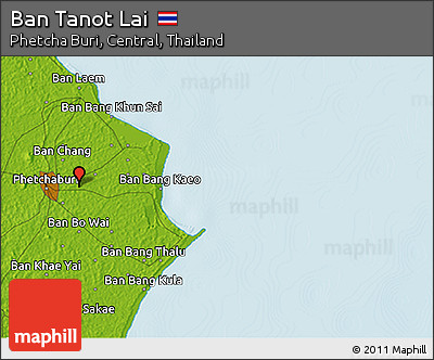 Physical 3D Map of Ban Tanot Lai