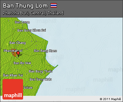 Physical 3D Map of Ban Thung Lom