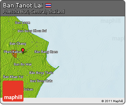 Physical 3D Map of Ban Tanot Lai