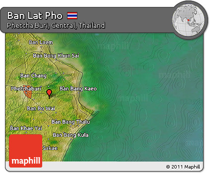 Satellite 3D Map of Ban Lat Pho