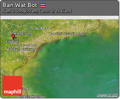 Satellite 3D Map of Ban Wat Bot