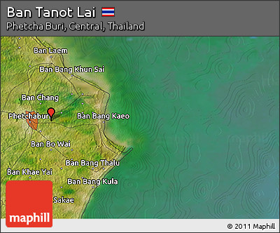 Satellite 3D Map of Ban Tanot Lai