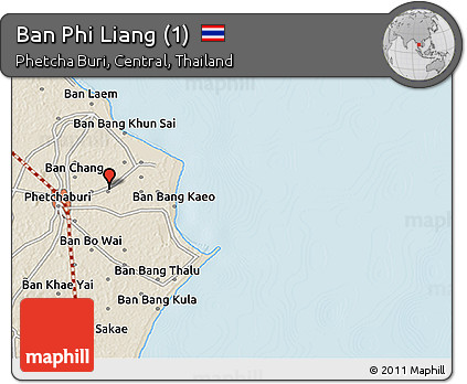 Shaded Relief 3D Map of Ban Phi Liang (1)