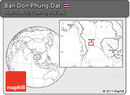 Blank Location Map of Ban Don Phung Dat