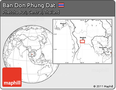 Blank Location Map of Ban Don Phung Dat