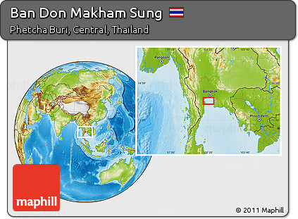 Physical Location Map of Ban Don Makham Sung