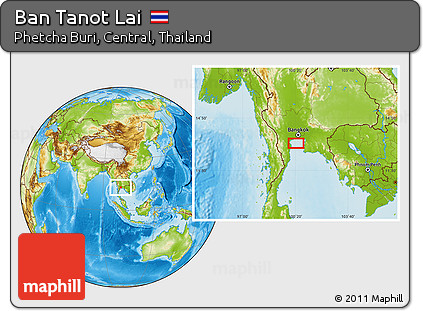 Physical Location Map of Ban Tanot Lai