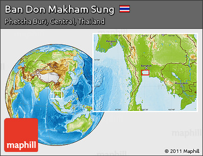 Physical Location Map of Ban Don Makham Sung
