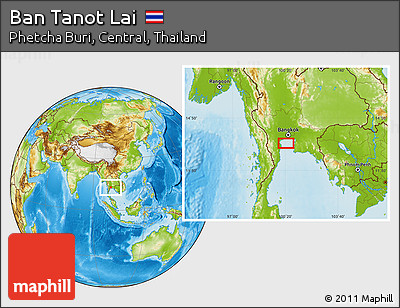 Physical Location Map of Ban Tanot Lai