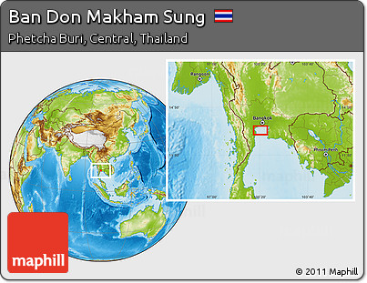 Physical Location Map of Ban Don Makham Sung