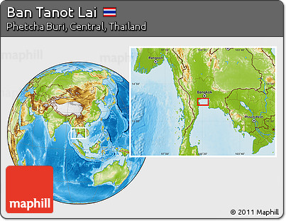 Physical Location Map of Ban Tanot Lai