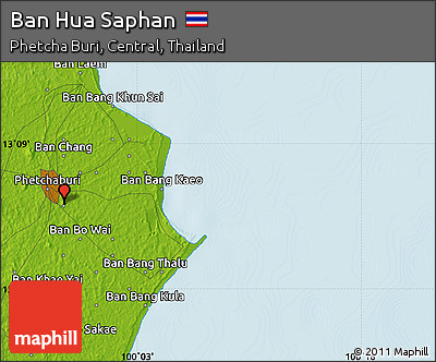 Physical Map of Ban Hua Saphan
