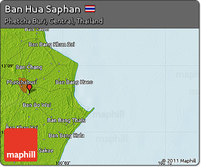 Physical Map of Ban Hua Saphan