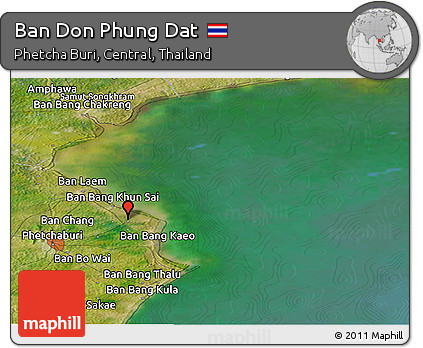 Satellite Panoramic Map of Ban Don Phung Dat