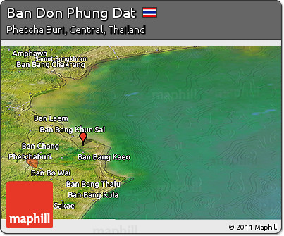 Satellite Panoramic Map of Ban Don Phung Dat