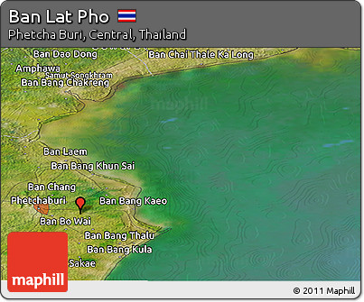 Satellite Panoramic Map of Ban Lat Pho
