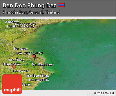Satellite Panoramic Map of Ban Don Phung Dat