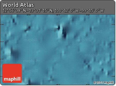 Satellite Map of the Area around 13° 13' 56" N, 100° 13' 29" W