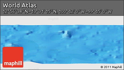 Political Panoramic Map of the Area around 13° 13' 56" N, 100° 13' 29" W