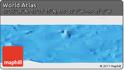Political Panoramic Map of the Area around 13° 13' 56" N, 100° 13' 29" W