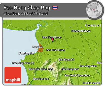 Physical 3D Map of Ban Nong Chap Ung