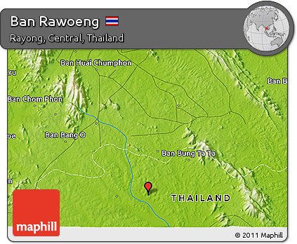 Physical 3D Map of Ban Rawoeng