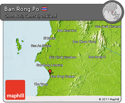Physical 3D Map of Ban Rong Po