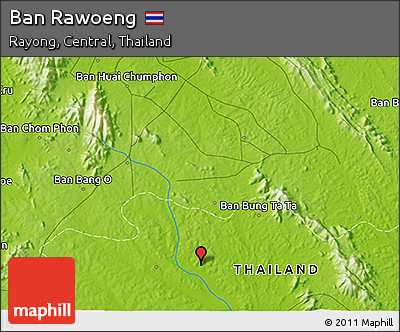Physical 3D Map of Ban Rawoeng