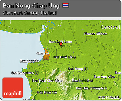Physical 3D Map of Ban Nong Chap Ung