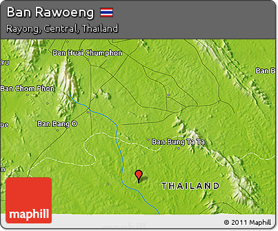 Physical 3D Map of Ban Rawoeng