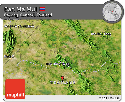 Satellite 3D Map of Ban Ma Mui