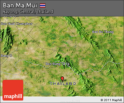 Satellite 3D Map of Ban Ma Mui
