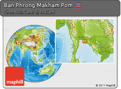 Physical Location Map of Ban Phrong Makham Pom
