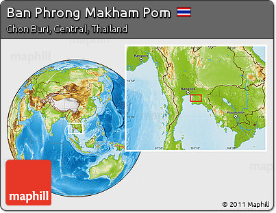 Physical Location Map of Ban Phrong Makham Pom