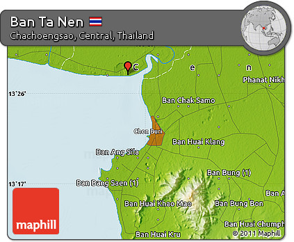 Physical Map of Ban Ta Nen