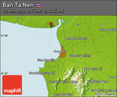Physical Map of Ban Ta Nen