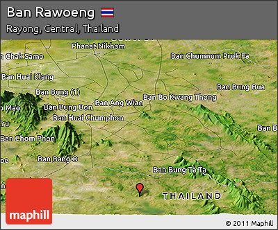 Satellite Panoramic Map of Ban Rawoeng