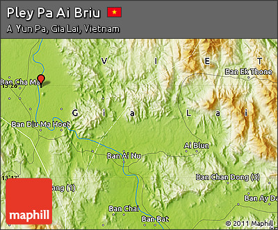 Physical Map of Pley Pa Ai Briu