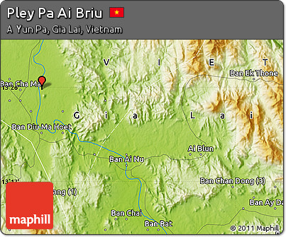 Physical Map of Pley Pa Ai Briu