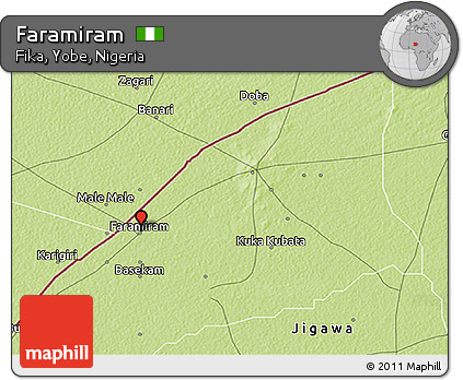 Physical 3D Map of Faramiram