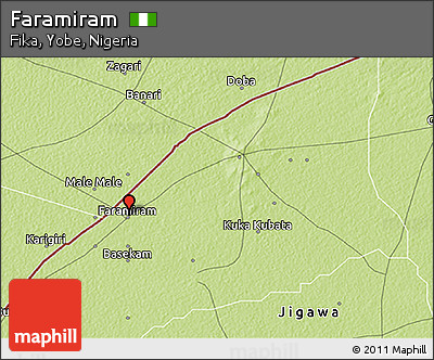 Physical 3D Map of Faramiram