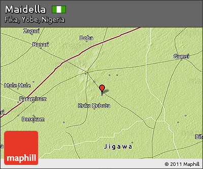 Physical 3D Map of Maidella